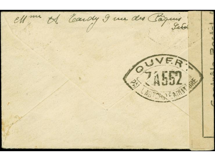 1936, Freimarke 30 Centimes mit Stempel “GENEVE 2 27.XII.39” auf kleinformatigem Briefkuvert an einen französischen Soldtaten