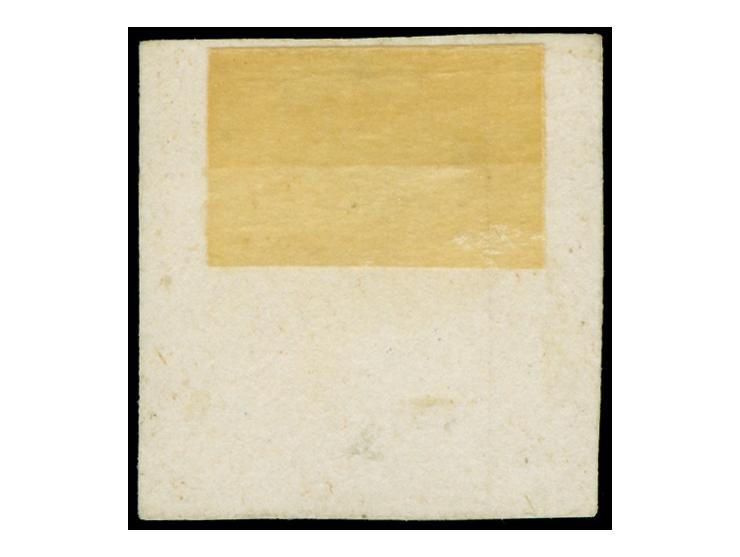 1852, Frederik VIII. Essay 8 rbs. bicoloured, fresh color and good margins, no gum, scarce (AFA E5Ab)