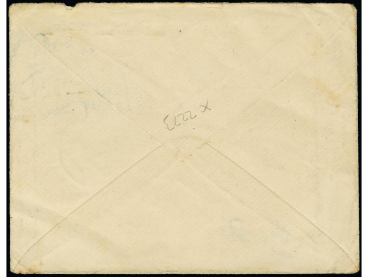“Auckland Garrison Artillery Division DEVONPORT ON ACTIVE SERVICE”, clear strike of military postage-free cachet on envelope 