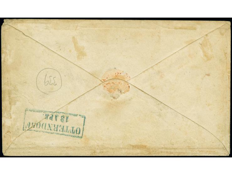 1855, Boyd's City Express 2C. grün, links winzig berührt, sonst meist breitrandig, mit Abgangsstempel “NEW YORK U.S. PKT. 9 M