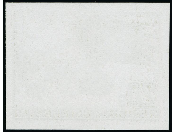 1952, Probedruck Steinadler 20 S. ungezähnt in Schwarz auf reinweißem Kartonpapier, ungebraucht ohne Gummierung, in tadellose