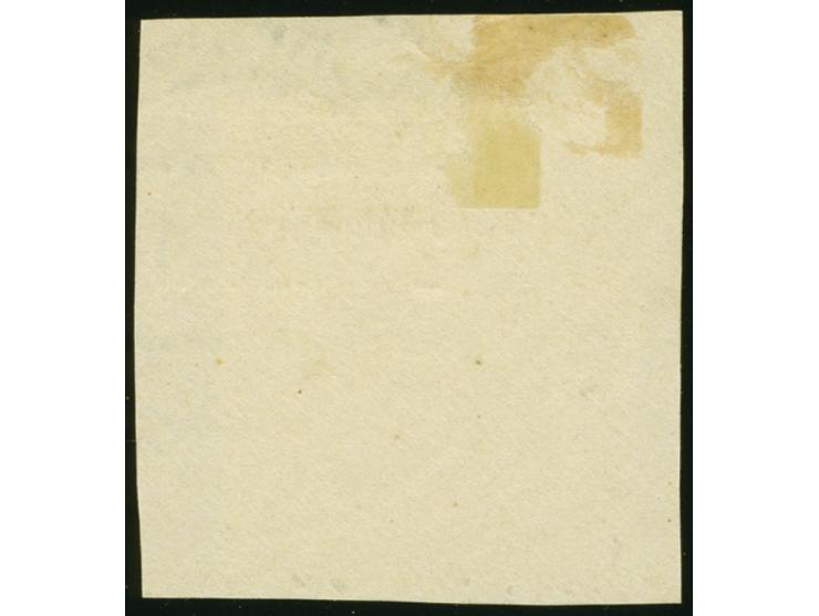 1920, Germania 2 Pfg., Aufdrucktype II, mit Aufdruckfehler “in der Mitte senkrecht geteilter Balken”, sauber gestempelt auf B