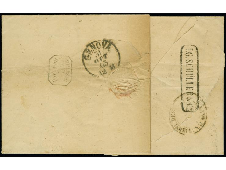 1863, Doppeladler 3Kr. grün, zwei Einzelwerte sowie 5 Kr. rot und 15 Kr. braun, je farbfrisch und gut gezähnt, sauber mit DKr