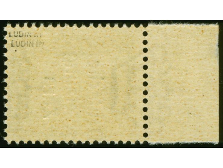 1943, 5C., Seitenrandstück mit Aufdruckfehler “Besetzuag”, postfrisch, tadellos, sign. Ludin BPP