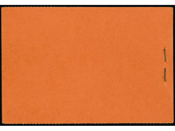 1912, Germania Markenheftchen 2 Mark ohne ONr. und durchgezähntem Heftchenblattrand, postfrisch, gut gezähnt, in einwandfreie