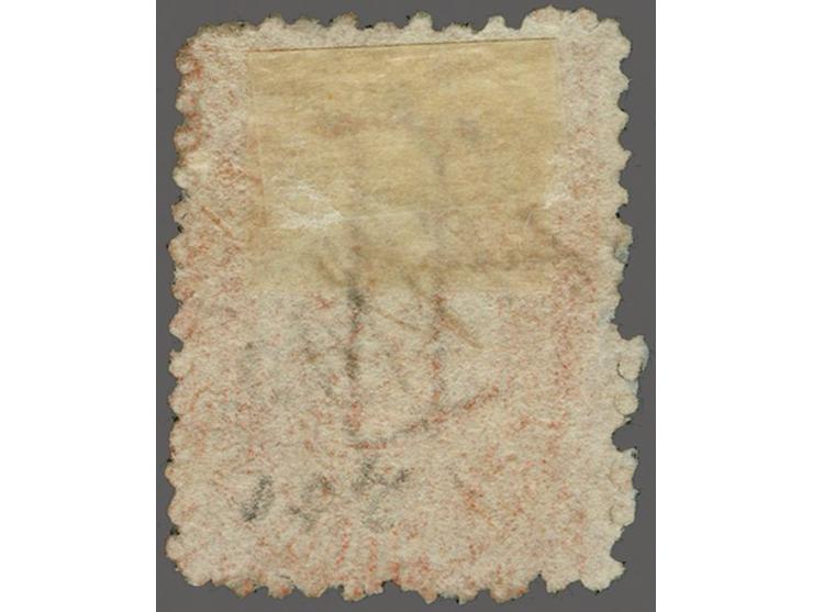 Postal Fiscal Stamps 1863-80 10s. orange, inverted watermark, irregular perf 12, used with ms. cancel, fine. SG £275
