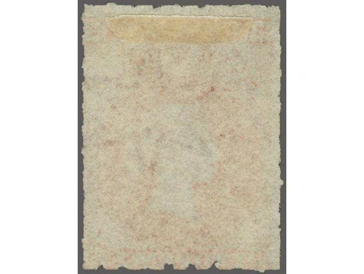 Second Rouletted Issue 1860/69: 1 d. pale red, wmk. Large Star, rouletted all around, mint no gum. Fine SG £ 275
