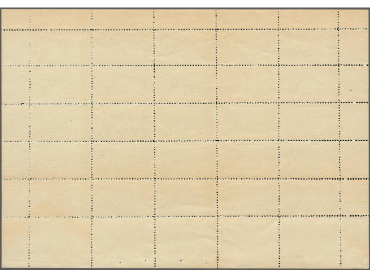 1942, set of nine values in mint never hinged complete sheets of 25 with margin, few lower values split up, high value 25 Krs