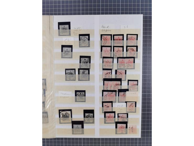 1850/64, interessante Partie von einigen hundert gestempelten Werten, dabei Mi. 1 (23), 2 (25), 6 (19), 7(9), 14(13), etc.