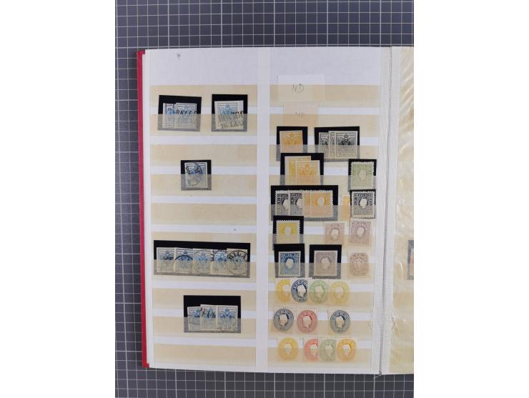 1850/64, interessante Partie von einigen hundert gestempelten Werten, dabei Mi. 1 (23), 2 (25), 6 (19), 7(9), 14(13), etc.