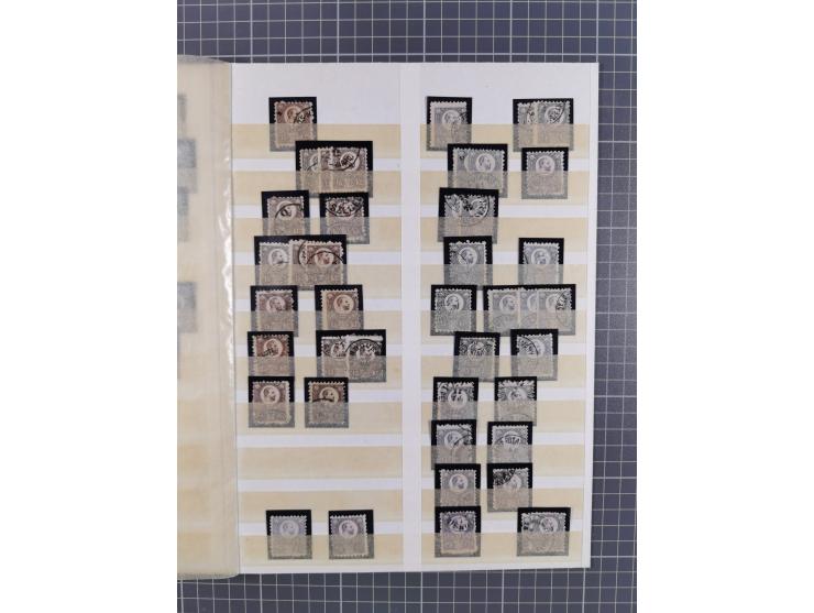 1850/64, small holding forerunners and first issues, including Mi. 1(4), 2(2), 4(3), 5(7) and 6(4)