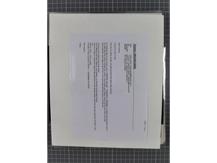 BULGARIA: 1845/76 (ca.), almost 120 covers, letters and postal forms with a variety of postal and official seal cancels, incl