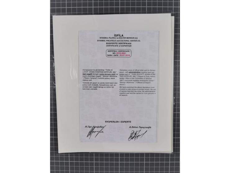 BULGARIA: 1845/76 (ca.), almost 120 covers, letters and postal forms with a variety of postal and official seal cancels, incl