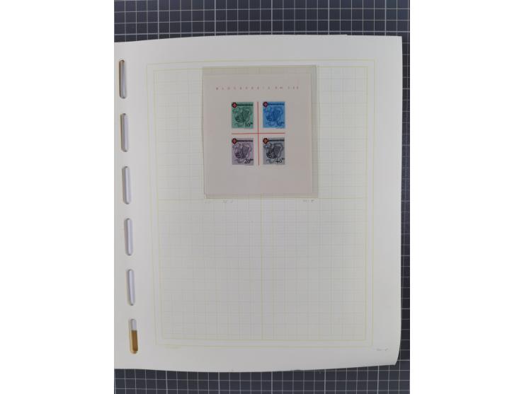 1945/49 (ca), postfrische/ungebrauchte und gestempelte Sammlung mit Belegen, Einheiten, Dubletten und weiteren Besonderheiten