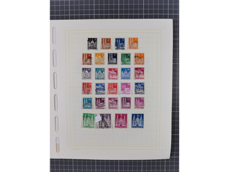 1945/49 (ca), postfrische/ungebrauchte und gestempelte Sammlung mit Belegen, Einheiten, Dubletten und weiteren Besonderheiten