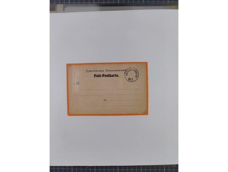 1900/05 (ca.), umfangreiche Sammlung “Feldpost” mit ca. 90 Briefen und Karten sowie schönen Briefstücken und wenigen losen Ma