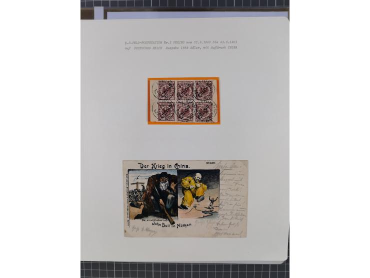 1900/05 (ca.), umfangreiche Sammlung “Feldpost” mit ca. 90 Briefen und Karten sowie schönen Briefstücken und wenigen losen Ma