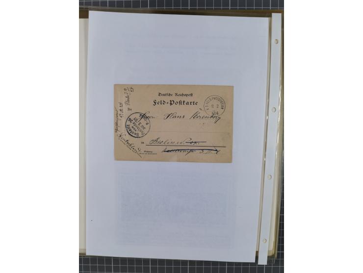 1900/05 (ca.), umfangreiche Sammlung “Feldpost” mit ca. 90 Briefen und Karten sowie schönen Briefstücken und wenigen losen Ma