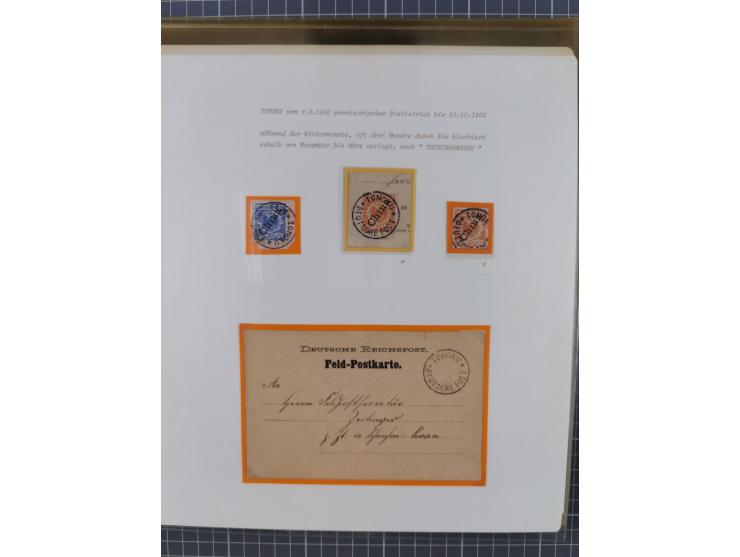 1900/05 (ca.), umfangreiche Sammlung “Feldpost” mit ca. 90 Briefen und Karten sowie schönen Briefstücken und wenigen losen Ma