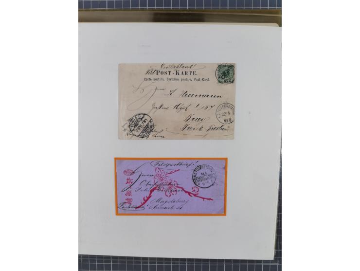 1900/05 (ca.), umfangreiche Sammlung “Feldpost” mit ca. 90 Briefen und Karten sowie schönen Briefstücken und wenigen losen Ma