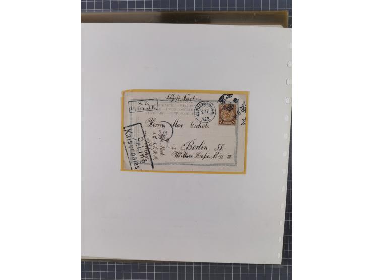 1900/05 (ca.), umfangreiche Sammlung “Feldpost” mit ca. 90 Briefen und Karten sowie schönen Briefstücken und wenigen losen Ma