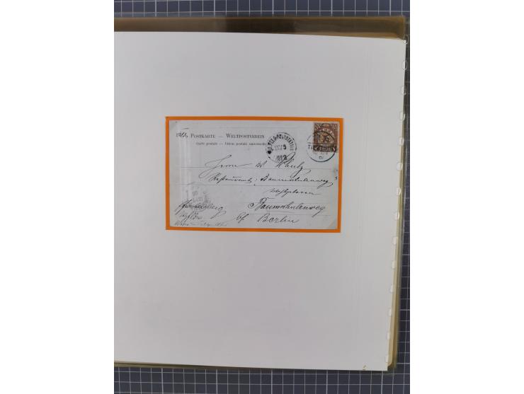 1900/05 (ca.), umfangreiche Sammlung “Feldpost” mit ca. 90 Briefen und Karten sowie schönen Briefstücken und wenigen losen Ma