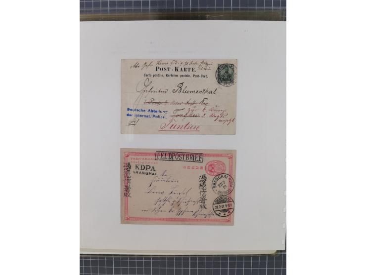 1900/05 (ca.), umfangreiche Sammlung “Feldpost” mit ca. 90 Briefen und Karten sowie schönen Briefstücken und wenigen losen Ma