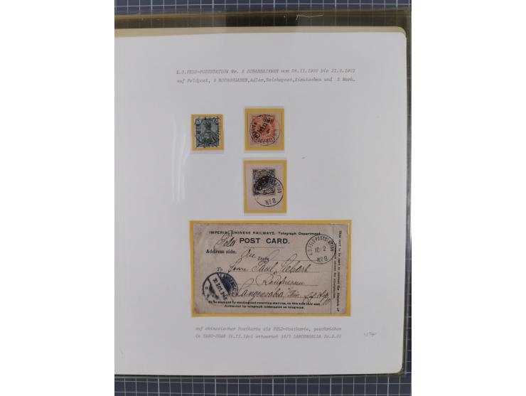 1900/05 (ca.), umfangreiche Sammlung “Feldpost” mit ca. 90 Briefen und Karten sowie schönen Briefstücken und wenigen losen Ma