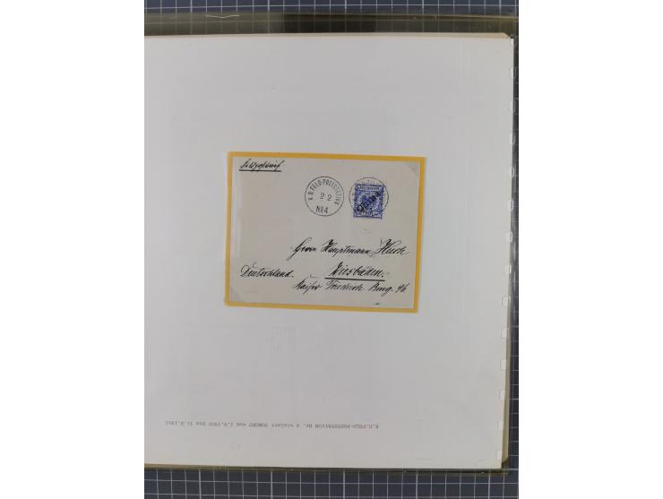 1900/05 (ca.), umfangreiche Sammlung “Feldpost” mit ca. 90 Briefen und Karten sowie schönen Briefstücken und wenigen losen Ma