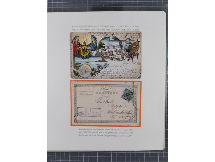 1900/05 (ca.), umfangreiche Sammlung “Feldpost” mit ca. 90 Briefen und Karten sowie schönen Briefstücken und wenigen losen Ma