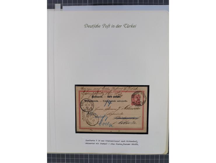 1870/1890. interessante Sammlung “Vorläufer” mit besseren Marken, schönen Briefstücken und ca. 30 Briefen, Karten und Ganzsac