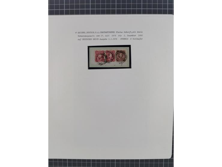 1870/1890. interessante Sammlung “Vorläufer” mit besseren Marken, schönen Briefstücken und ca. 30 Briefen, Karten und Ganzsac