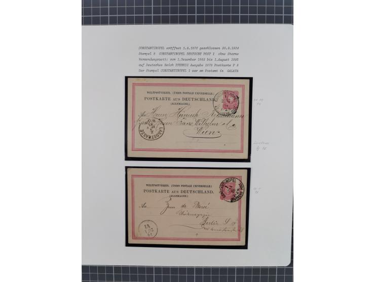 1870/1890. interessante Sammlung “Vorläufer” mit besseren Marken, schönen Briefstücken und ca. 30 Briefen, Karten und Ganzsac