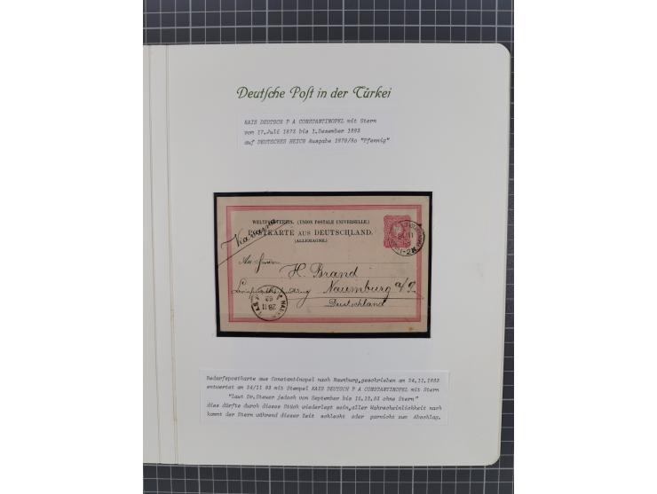 1870/1890. interessante Sammlung “Vorläufer” mit besseren Marken, schönen Briefstücken und ca. 30 Briefen, Karten und Ganzsac