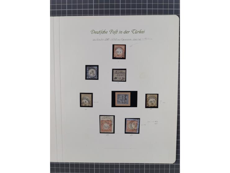 1870/1890. interessante Sammlung “Vorläufer” mit besseren Marken, schönen Briefstücken und ca. 30 Briefen, Karten und Ganzsac