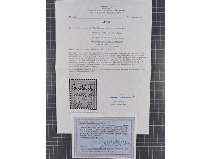 1870/1890. interessante Sammlung “Vorläufer” mit besseren Marken, schönen Briefstücken und ca. 30 Briefen, Karten und Ganzsac