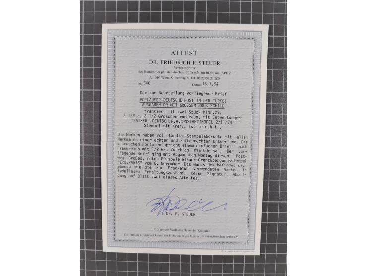 1870/1890. interessante Sammlung “Vorläufer” mit besseren Marken, schönen Briefstücken und ca. 30 Briefen, Karten und Ganzsac