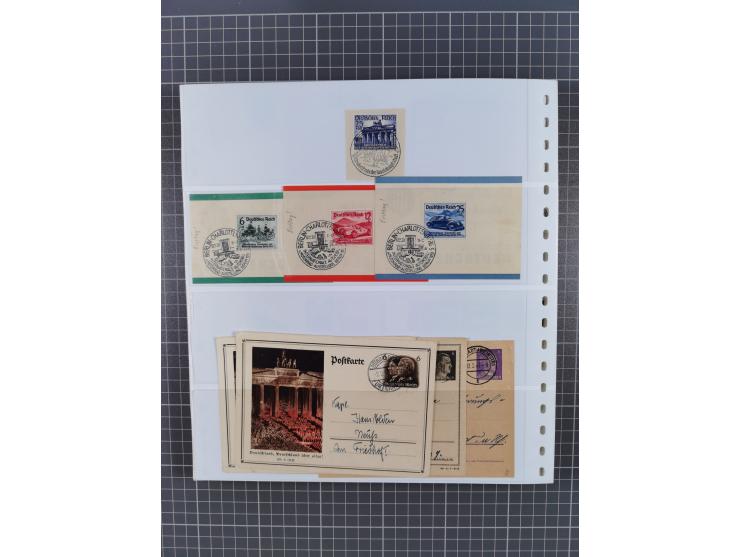 1916/45, ungebrauchte/postfrische und gestempelte Sammlung Deutsches Reich und Danzig mit einigen besseren Werten und kpl. Sä