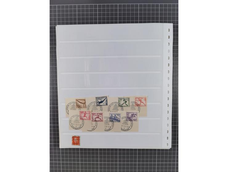 1916/45, ungebrauchte/postfrische und gestempelte Sammlung Deutsches Reich und Danzig mit einigen besseren Werten und kpl. Sä