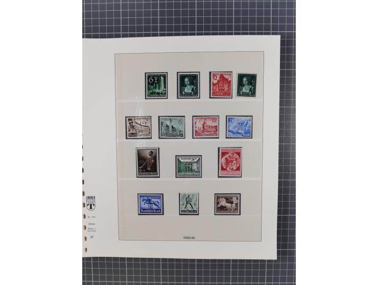 1916/45, ungebrauchte/postfrische und gestempelte Sammlung Deutsches Reich und Danzig mit einigen besseren Werten und kpl. Sä