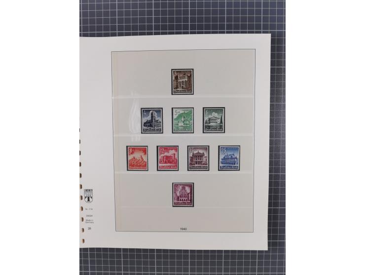 1916/45, ungebrauchte/postfrische und gestempelte Sammlung Deutsches Reich und Danzig mit einigen besseren Werten und kpl. Sä