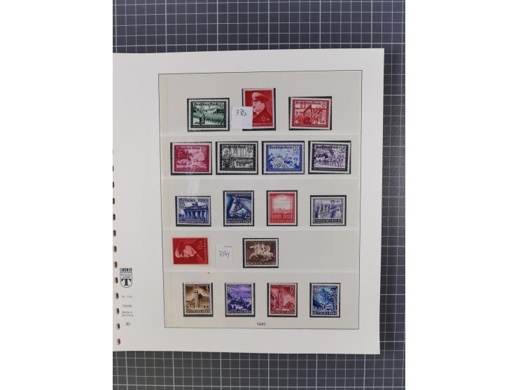 1916/45, ungebrauchte/postfrische und gestempelte Sammlung Deutsches Reich und Danzig mit einigen besseren Werten und kpl. Sä