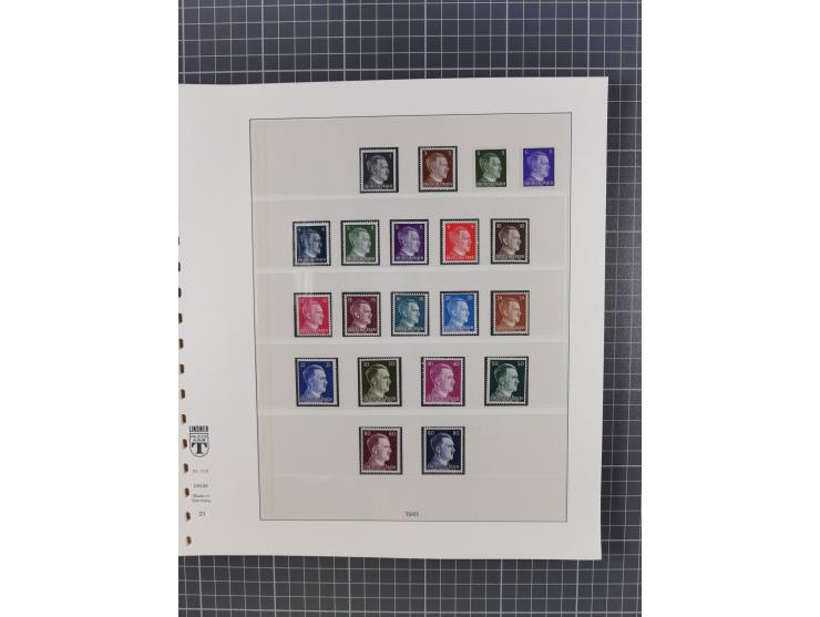 1916/45, ungebrauchte/postfrische und gestempelte Sammlung Deutsches Reich und Danzig mit einigen besseren Werten und kpl. Sä