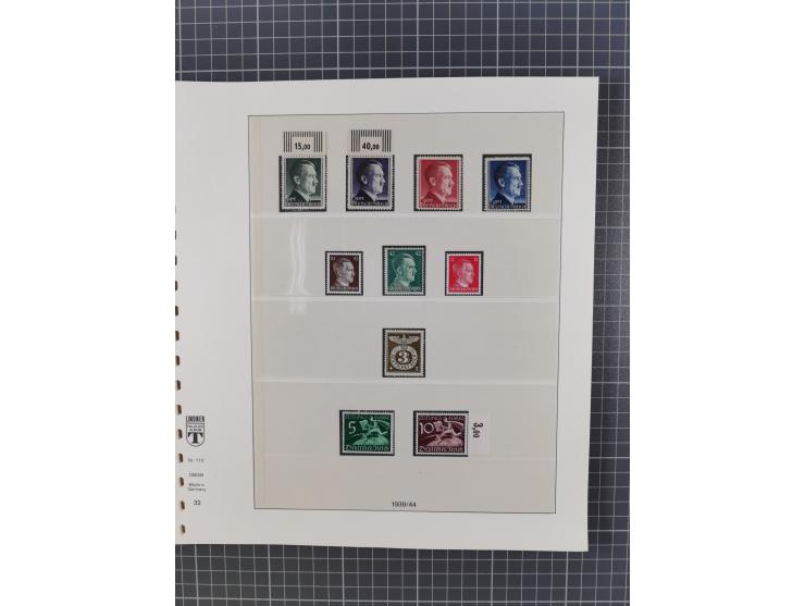 1916/45, ungebrauchte/postfrische und gestempelte Sammlung Deutsches Reich und Danzig mit einigen besseren Werten und kpl. Sä