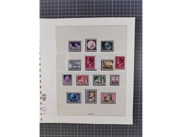 1916/45, ungebrauchte/postfrische und gestempelte Sammlung Deutsches Reich und Danzig mit einigen besseren Werten und kpl. Sä