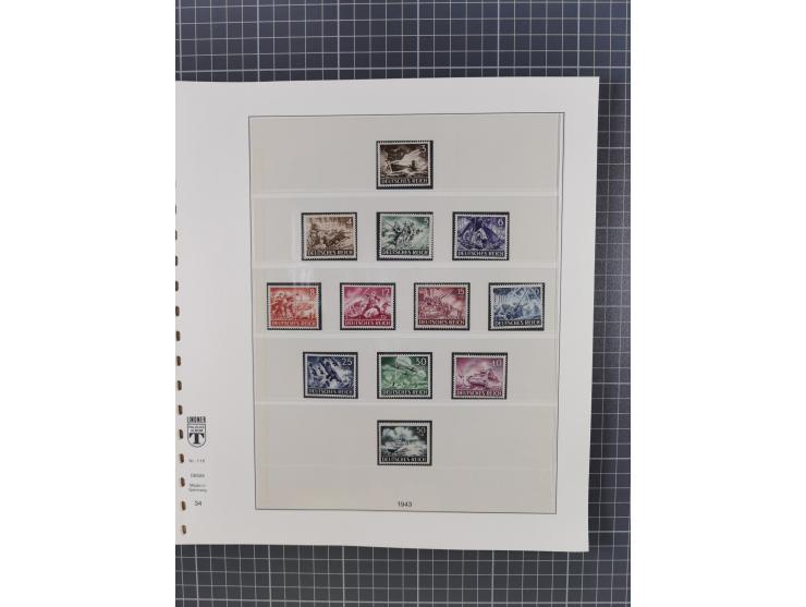 1916/45, ungebrauchte/postfrische und gestempelte Sammlung Deutsches Reich und Danzig mit einigen besseren Werten und kpl. Sä