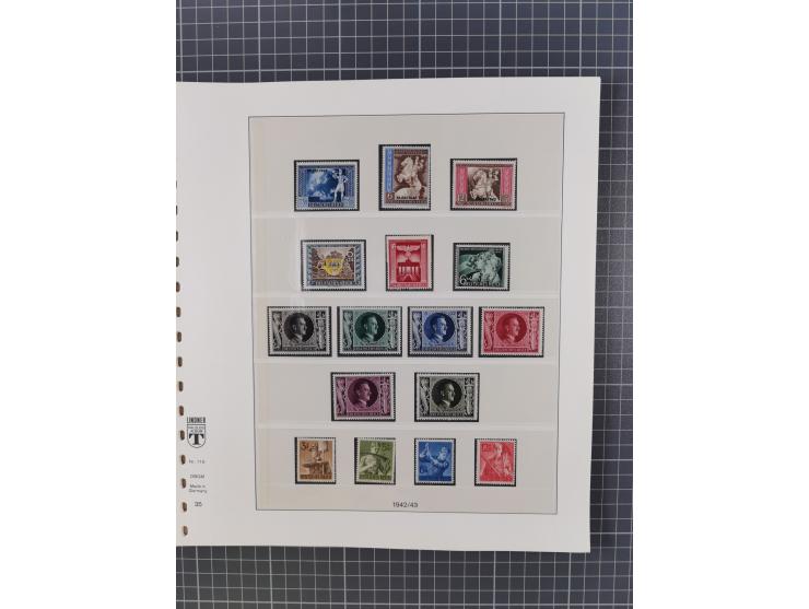 1916/45, ungebrauchte/postfrische und gestempelte Sammlung Deutsches Reich und Danzig mit einigen besseren Werten und kpl. Sä