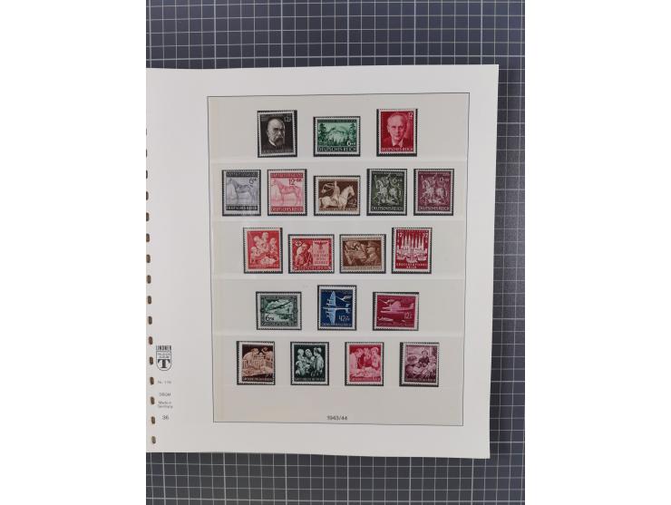 1916/45, ungebrauchte/postfrische und gestempelte Sammlung Deutsches Reich und Danzig mit einigen besseren Werten und kpl. Sä