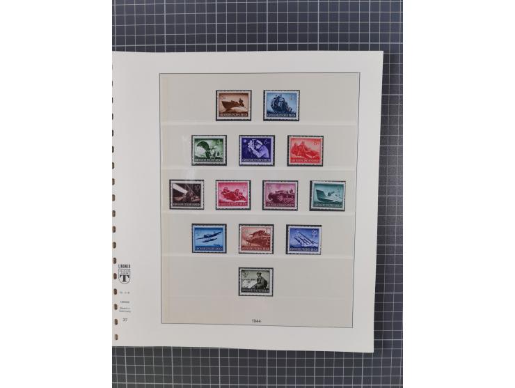 1916/45, ungebrauchte/postfrische und gestempelte Sammlung Deutsches Reich und Danzig mit einigen besseren Werten und kpl. Sä