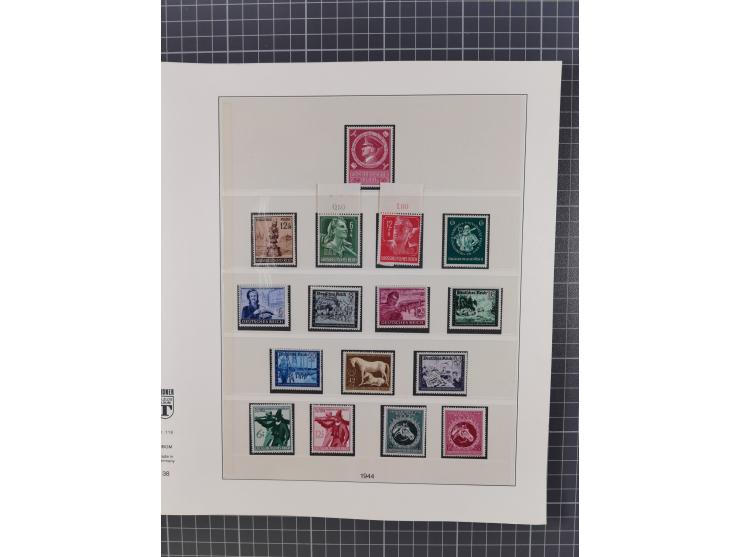 1916/45, ungebrauchte/postfrische und gestempelte Sammlung Deutsches Reich und Danzig mit einigen besseren Werten und kpl. Sä